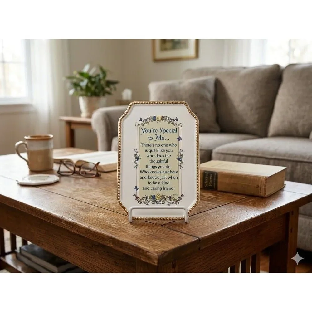 Vintage Paula Ceramic Friendship Plaque - 